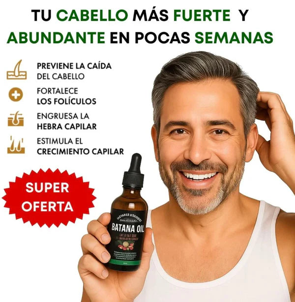 Aceite Batana™ 100% Puro con Romero y Maca Nutritivo Estimula el Crecimiento Capilar y Restaura el Cabello